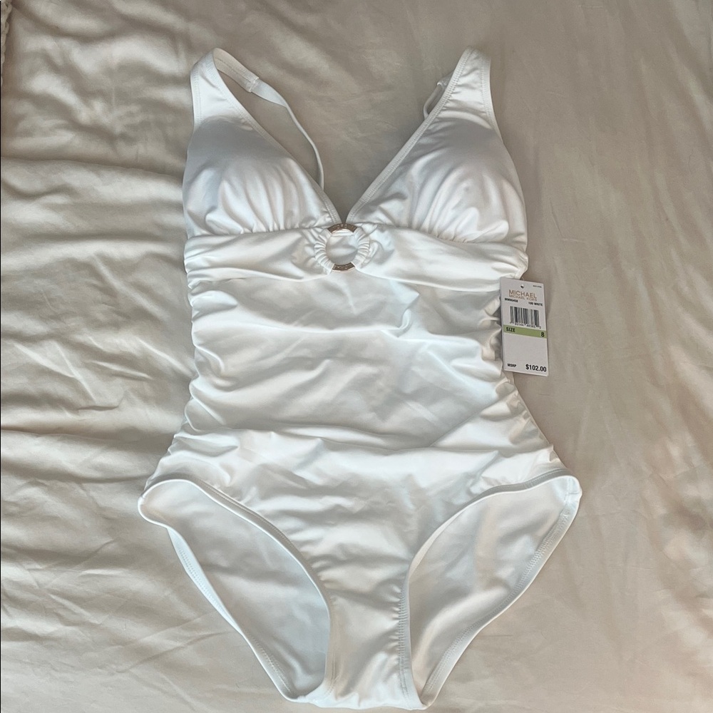 Michael Michael Kors White One Piece swimsuit size 8